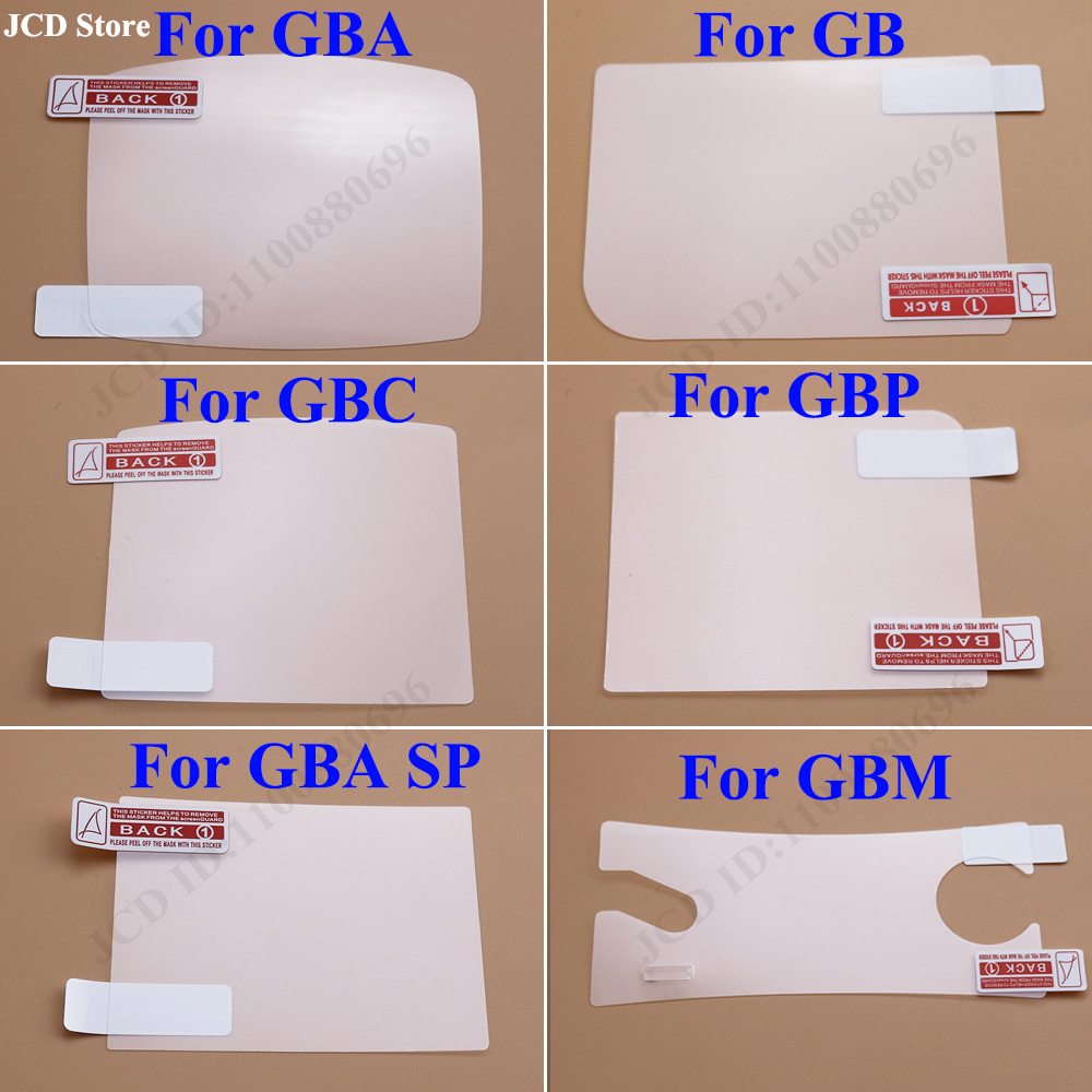 Gaming Console Display - ฟิล์มป้องกันสำหรับหน้าจอ LCD 2ชิ้นสำหรับเกมบอยสีสำหรับ GBA GBA GBA