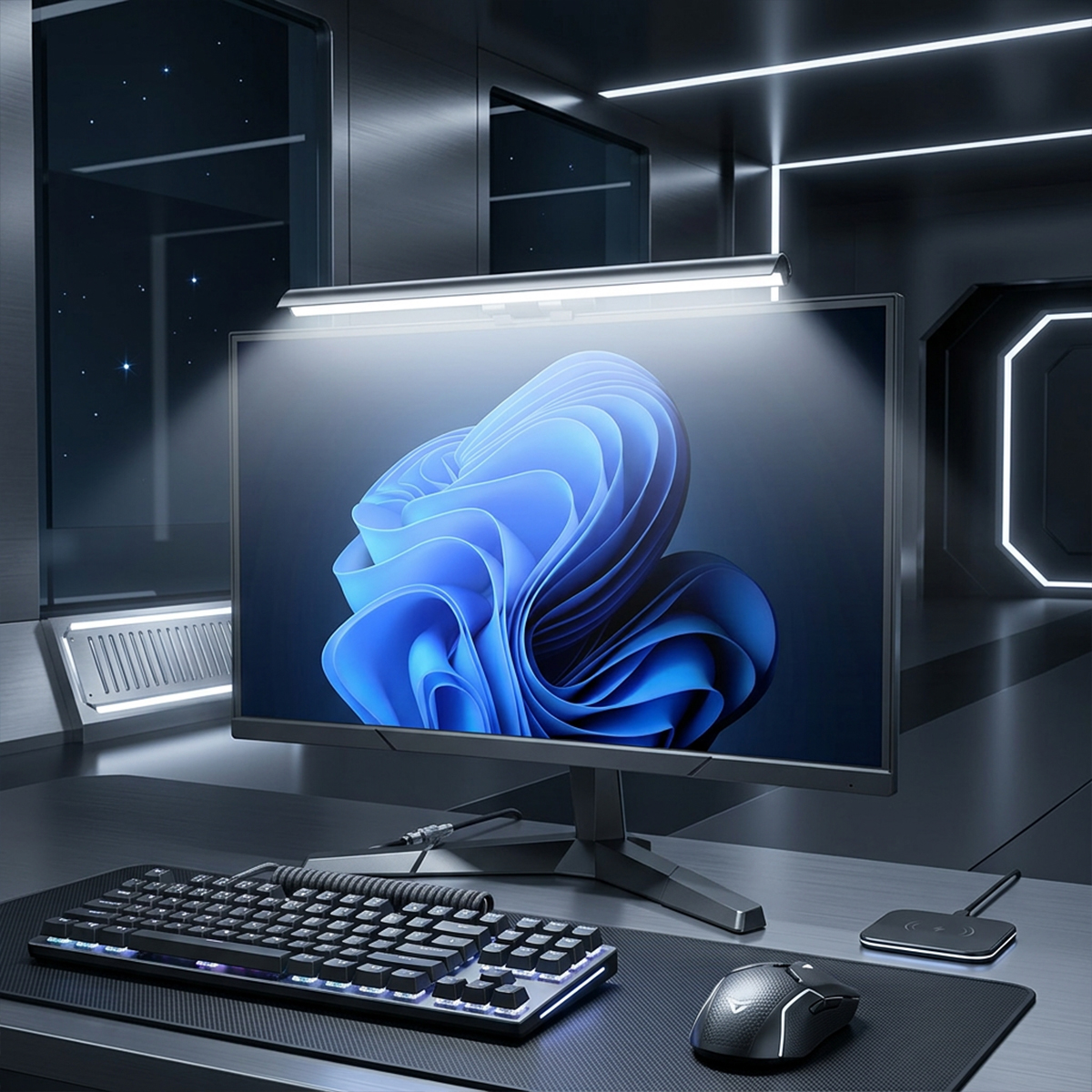 Gaming Console Desk - ไฟ LED แบบ USB สำหรับแขวนหน้าจอคอมพิวเตอร์ ขนาด
