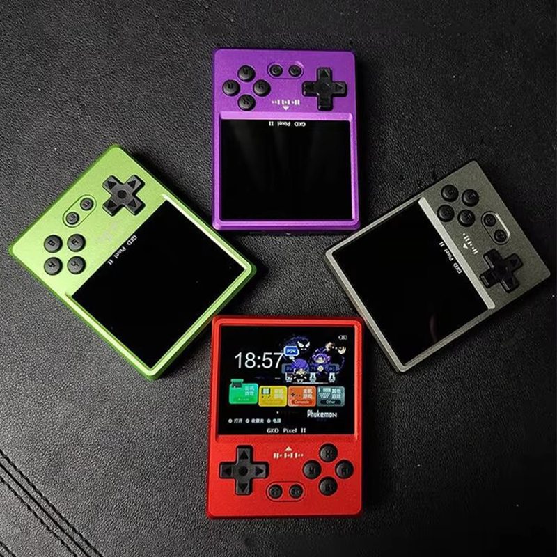 Gaming Console Under 5000 - GKD พิกเซล 2 เครื่องเล่นเกมพกพาแบบพกพาเรโทร โนสตาลเจีย อาร์เคดเกมโลหะเต็มรูปแบบซีเอ็นซีอลูมิเนียมอัลลอยด์ของขวัญวันเกิด