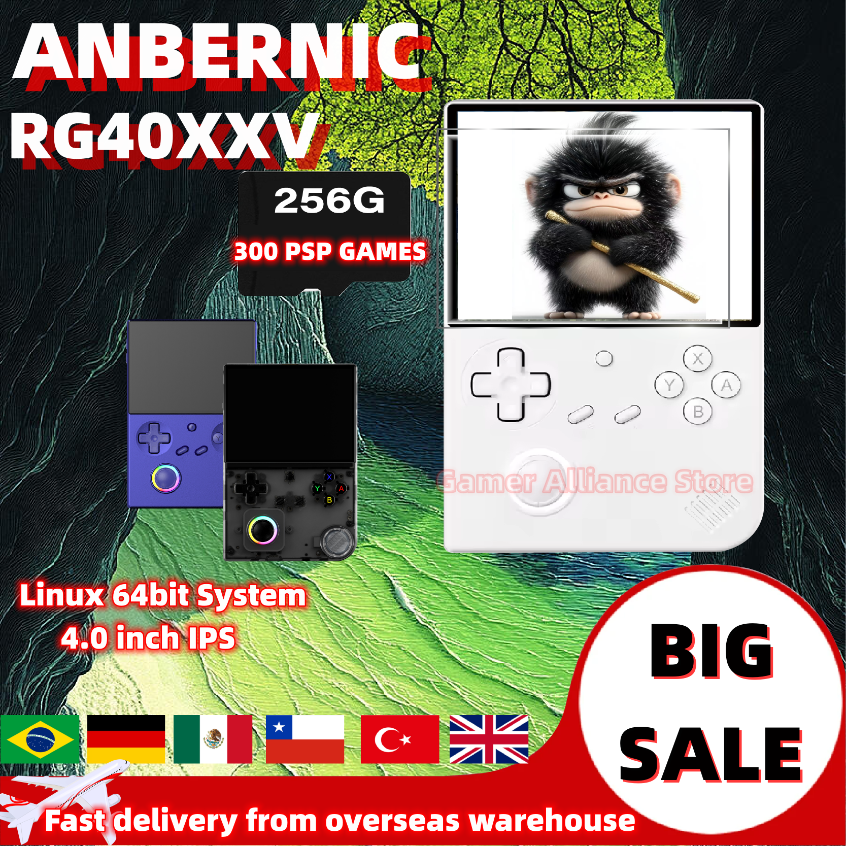 Gaming Console Bluetooth - ANBERNIC RG40XX V RG40XXV Retro คอนโซลเกมมือถือคอนโซลวิดีโอเกม