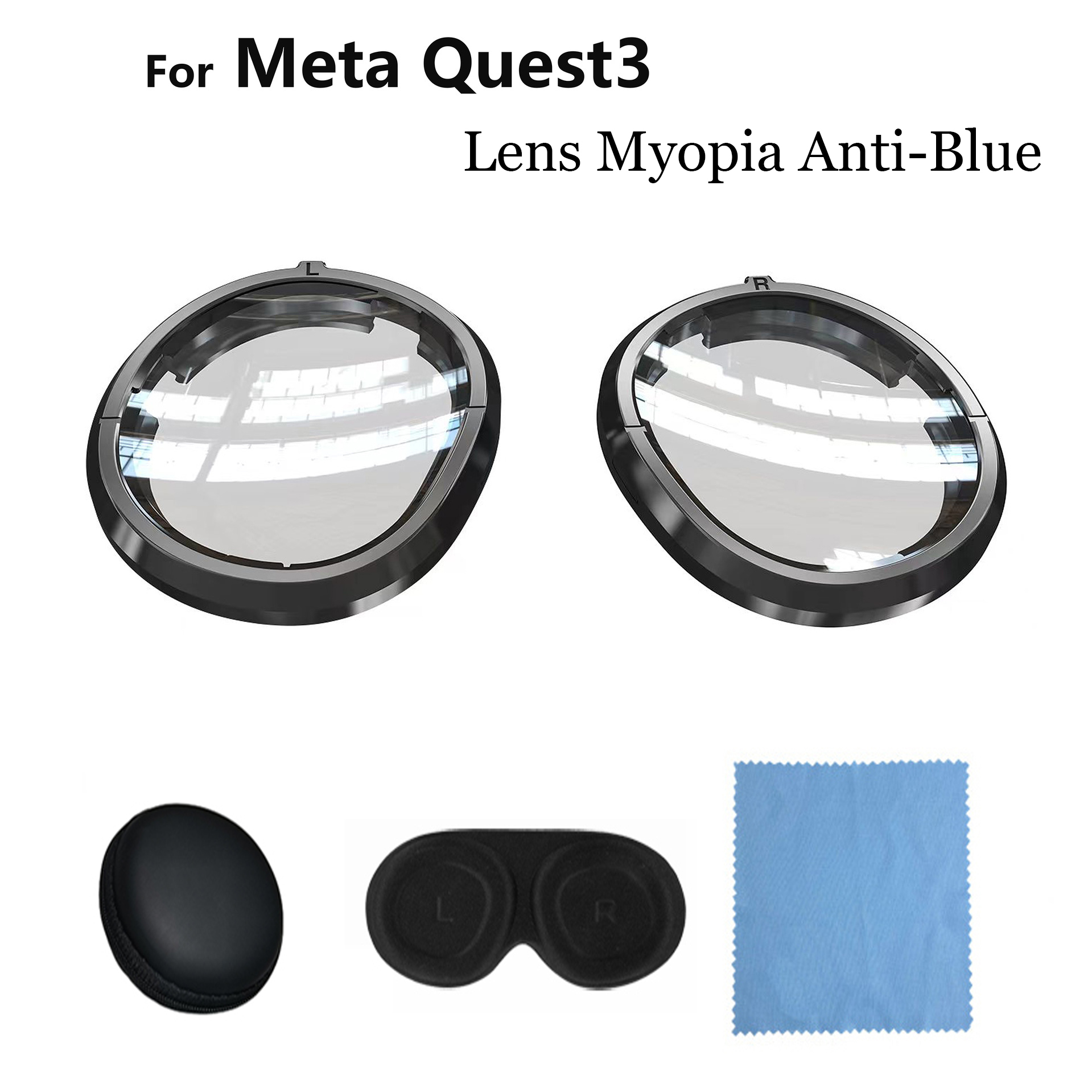 Vr Lens Protector - เลนส์ป้องกันแสงสีฟ้าเลนส์สําหรับแว่นตา Oculus Meta Quest 3, เม็ดมีดที่เข้ากันได้สําหรับอุปกรณ์