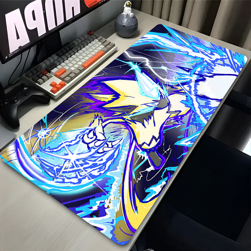 Gaming Console Desk - แผ่นรองเมาส์เซราโอร่า พี-โปเกมอนคอมพิวเตอร์แล็ปท็อปอะนิเมะคีย์บอร์ดแผ่นรองเมาส์ขนาดใหญ่แผ่นรองเมาส์คีย์บอร์ดเกมเมอร์แผ่นรองโต๊ะแผ่นรองเมาส์ยาง
