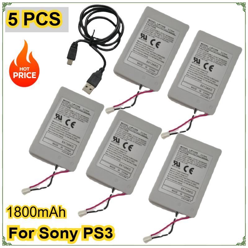 Gaming Console Station - 1800mAh LIP1359 แบตเตอรี่ Li-Ion แบบชาร์จไฟได้สําหรับ Sony
