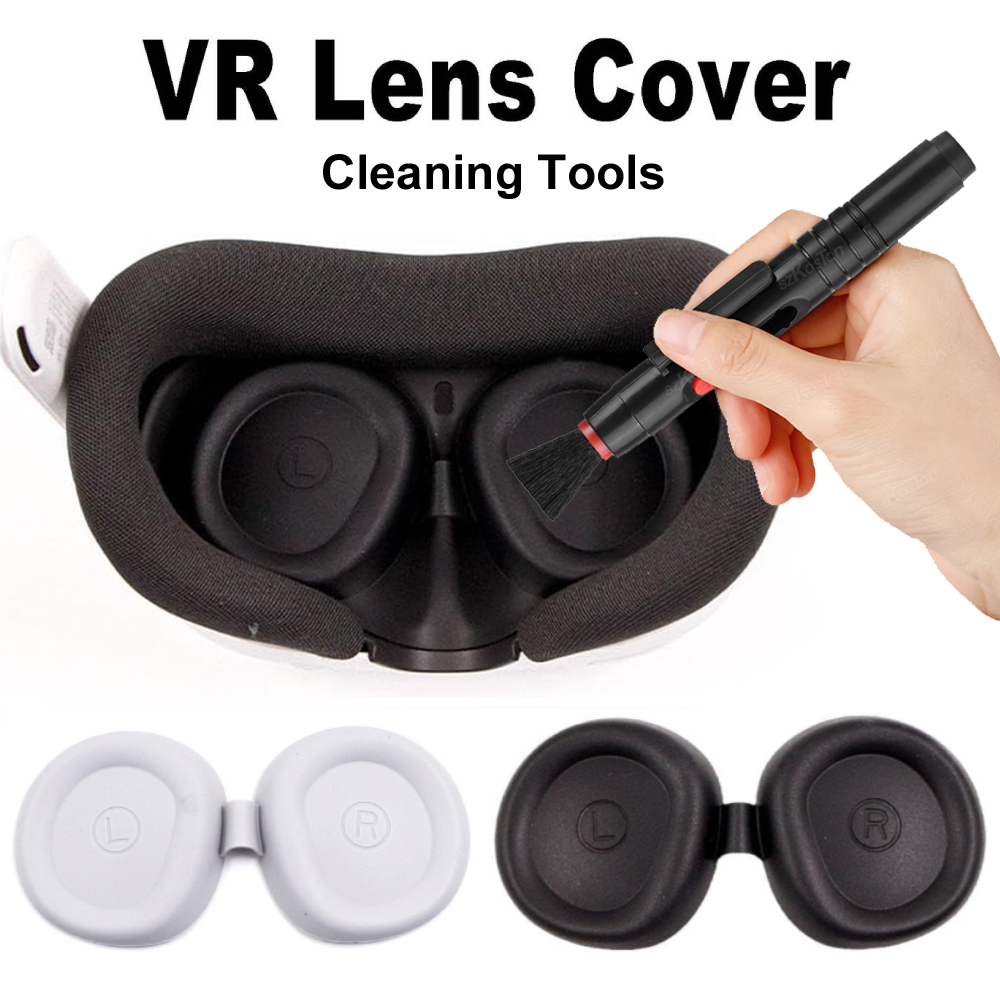Vr Lens Protector - VR เลนส์ซิลิโคนป้องกันสําหรับ Meta Quest 3 เลนส์ป้องกันฝุ่นหมวกทําความสะอาดเครื่องมือสําหรับ