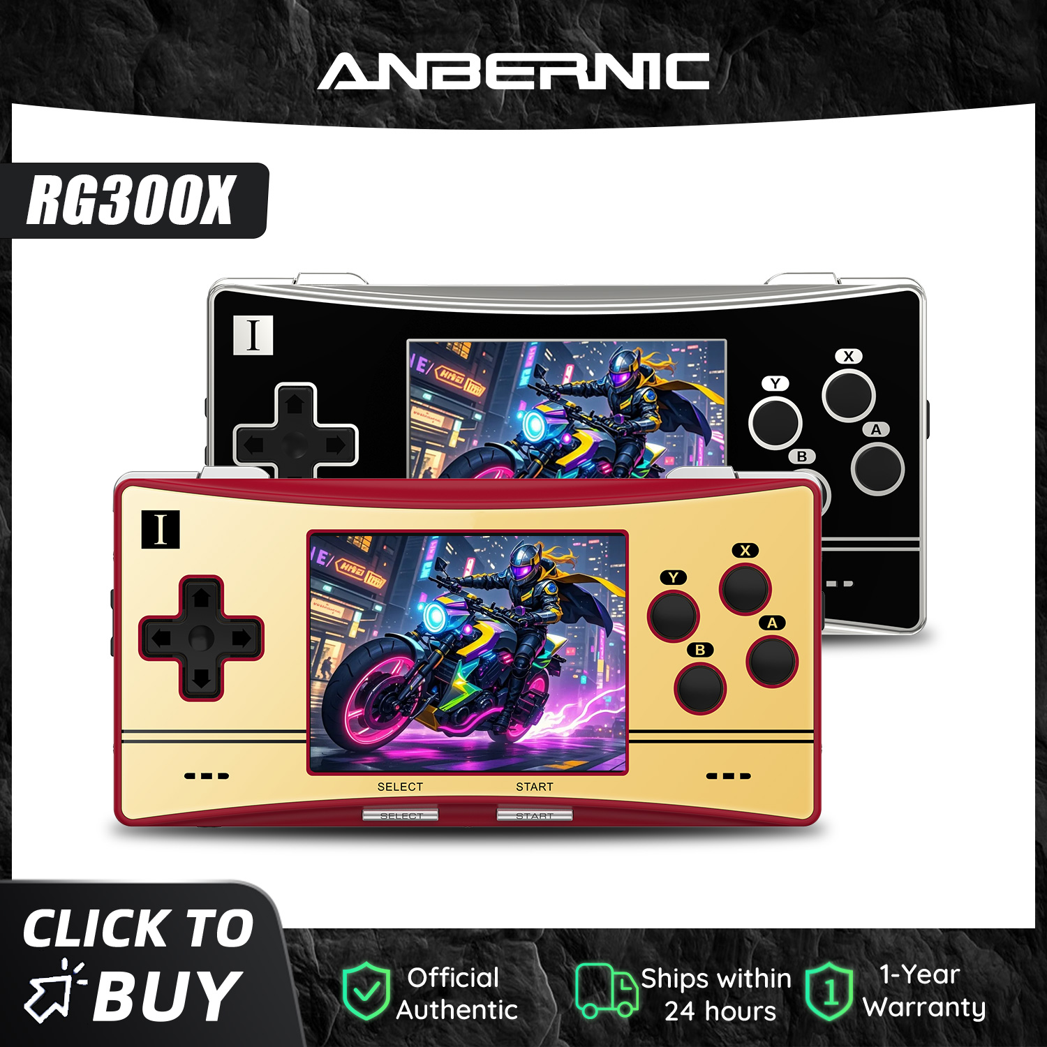 Gaming Console Under 5000 - เครื่องเล่นเกมพกพา Anbernic RG300X รุ่นใหม่ รองรับเกมส์แบบ HD