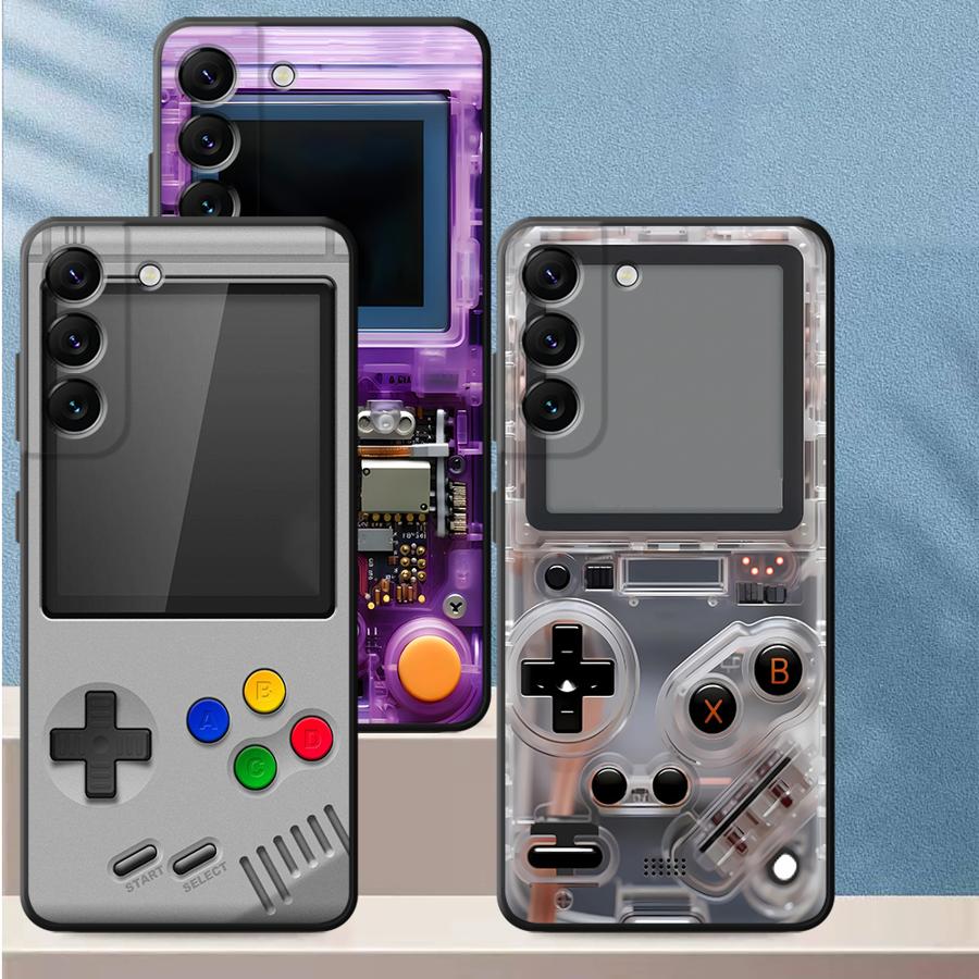 Gaming Console Free - เคสโทรศัพท์มือถือลายเกมส์สีม่วงสำหรับ Samsung Galaxy A57 A55 A52