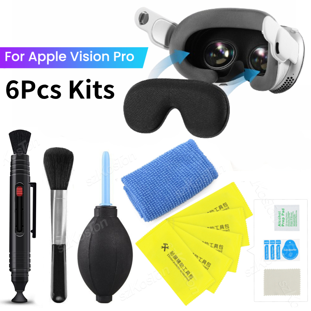 Vr Lens Protector - แปรงปากกาทำความสะอาดกล้องสำหรับชุดหูฟัง Vision Pro VR แว่นตาป้องกันเลนส์กันฝุ่นที่คลุมเครื่องเป่าลมฝุ่นสำหรับอุปกรณ์เสริม visision