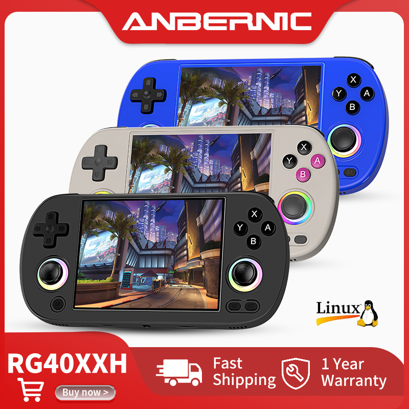 Gaming Console Under 5000 - เครื่องเล่นเกมพกพา Anbernic RG40XX H Retro หน้าจอ