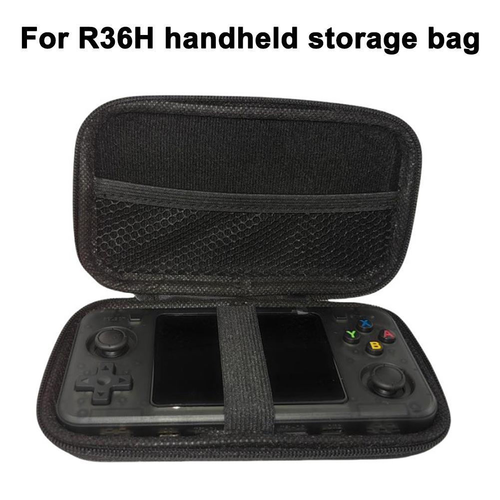 Gaming Console Bag - กระเป๋าใส่แบบแข็งสำหรับคอนโซลเกมมือถือ R36H กระเป๋าเก็บของป้องกันพร้อมช่องภายในอุปกรณ์เสริมเกมแบบพกพา