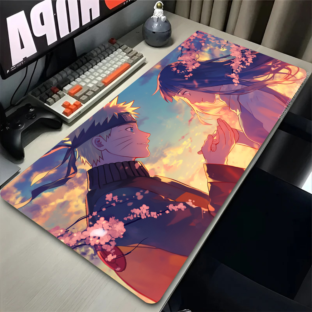 Gaming Console Desk - แผ่นรองเมาส์เกมมิ่ง N-Narutos ขนาดใหญ่ แผ่นรองคีย์บอร์ดสำหรับเกมเมอร์ แผ่นรองโต๊ะ แผ่นรองเมาส์