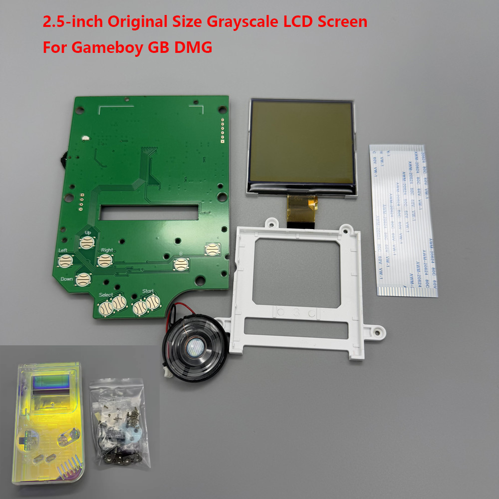 Gaming Console Display - 2.5 นิ้วหน้าจอ LCD สีเทาสําหรับ Gameboy GB