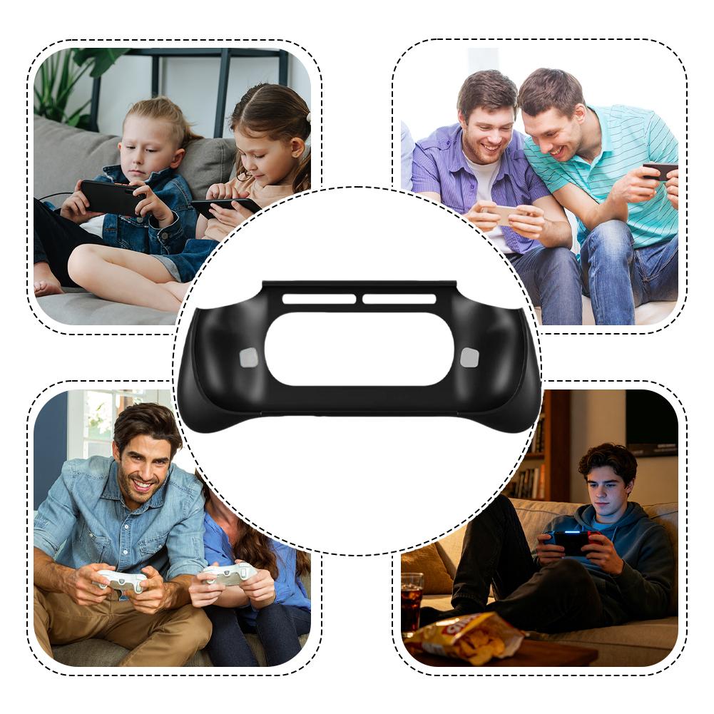 Gaming Console Handle - เคส TPU แบบฝ้าสำหรับเรโทรรอยด์ พ็อคเก็ต 6 ที่จับกันลื่นตามหลักสรีรศาสตร์
