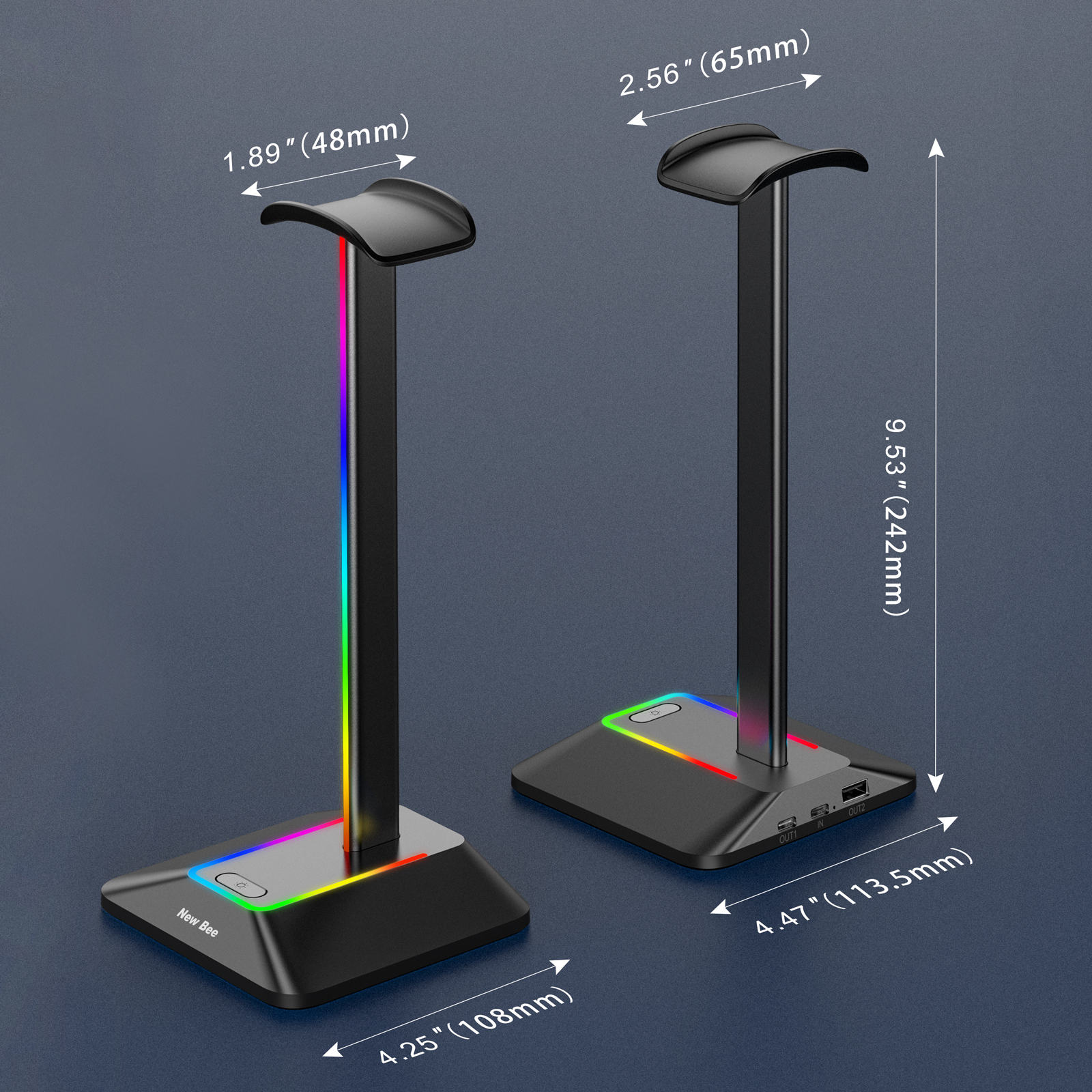 ใหม่ Bee Z8 RGB หูฟัง Stand Ho - Gaming Console Desk บทวิจารณ์และราคา