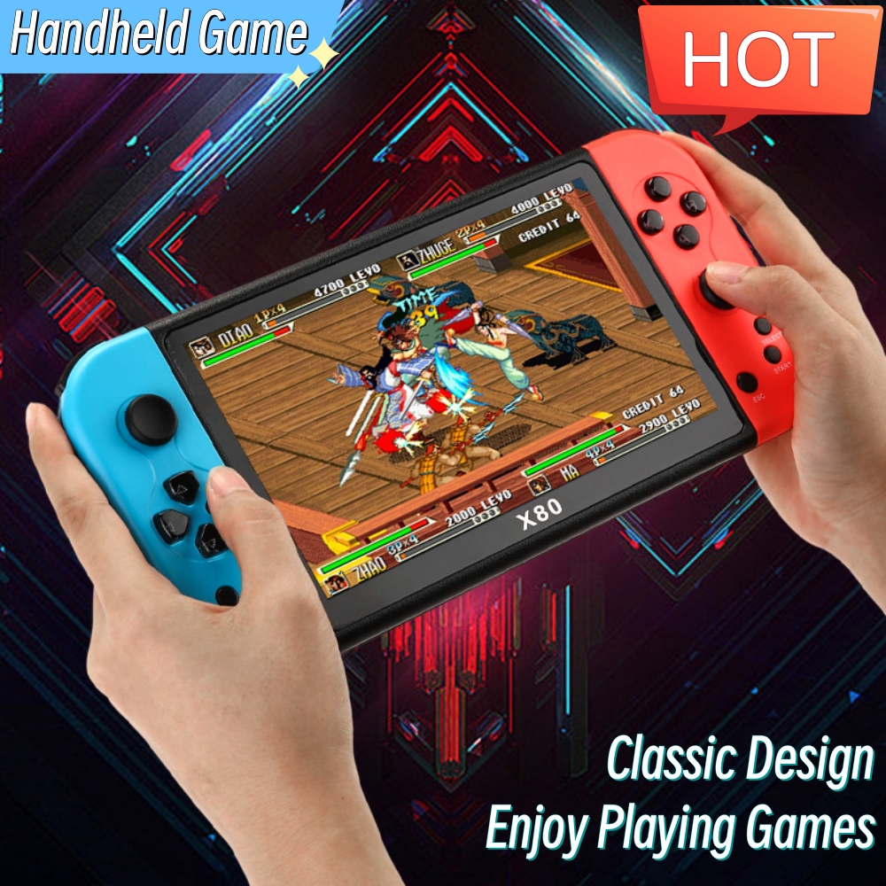 10000คอนโซลเกมพกพา X80เกม7นิ้ว - Gaming Console Old บทวิจารณ์และราคา