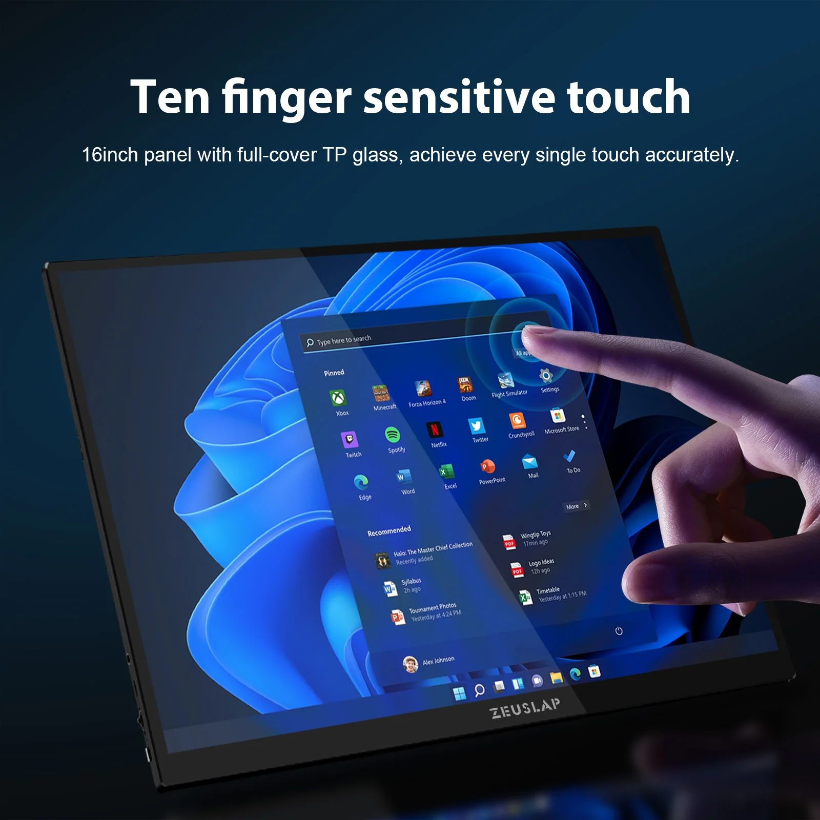 ZEUSLAP จอภาพแบบพกพาหน้าจอสัมผ - Gaming Console And Monitor บทวิจารณ์และราคา