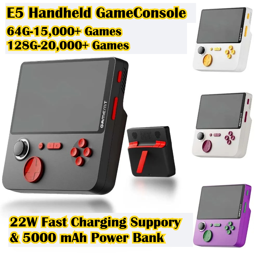 เครื่องเล่นเกมพกพา E5 หน้าจอ I - Gaming Console Under 5000 บทวิจารณ์และราคา