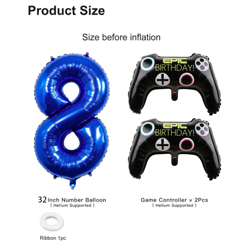 3 ชิ้นวิดีโอเกม Party Supplies - Gaming Console Handle บทวิจารณ์และราคา
