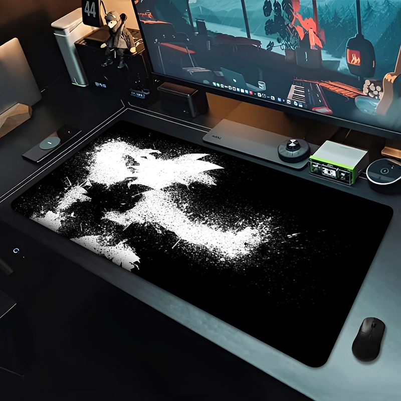 แผ่นรองเมาส์อนิเมะ DBZ สีดำ ลา - Gaming Console Desk บทวิจารณ์และราคา