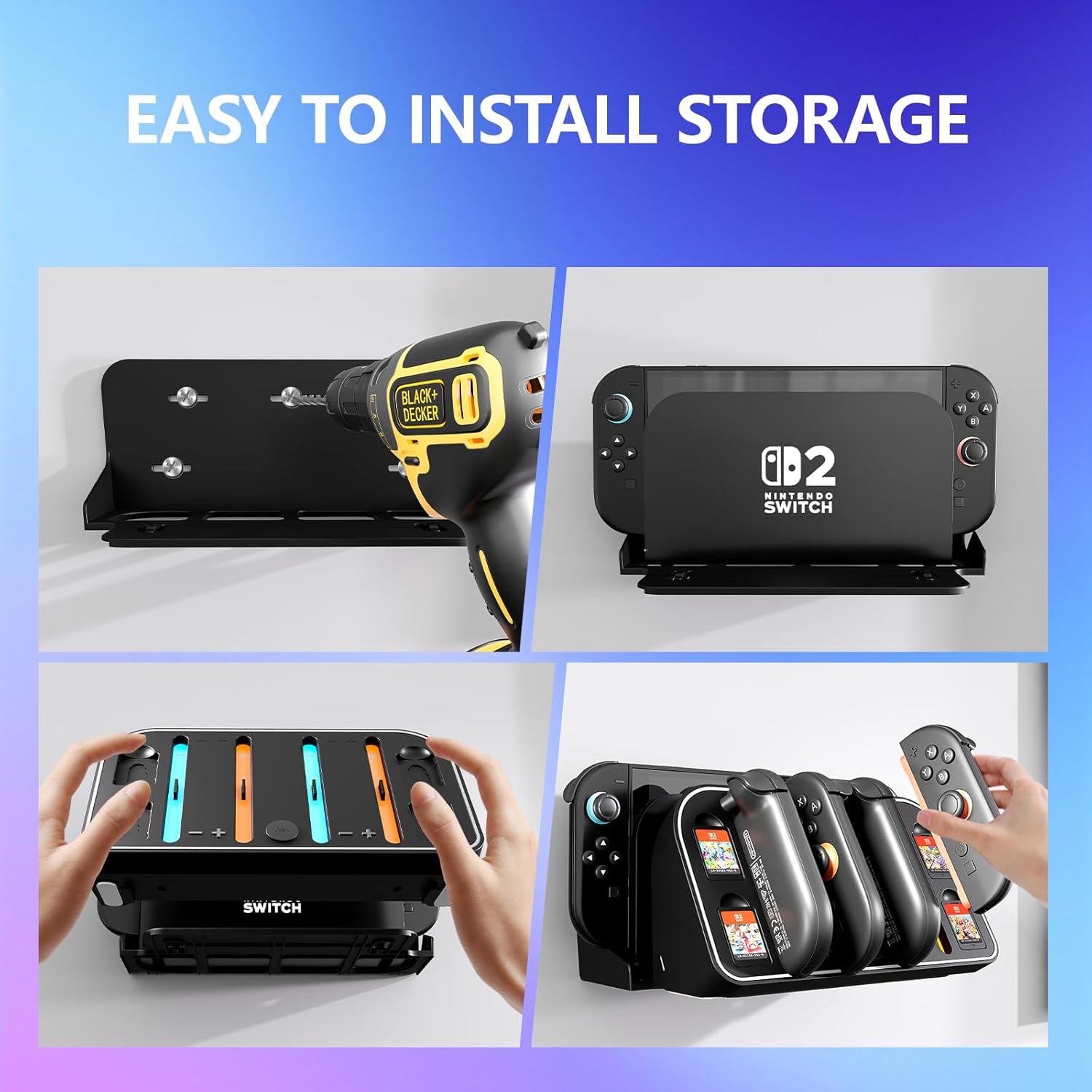 แท่นชาร์จแบบติดผนังสําหรับ Nin - Gaming Console Station บทวิจารณ์และราคา