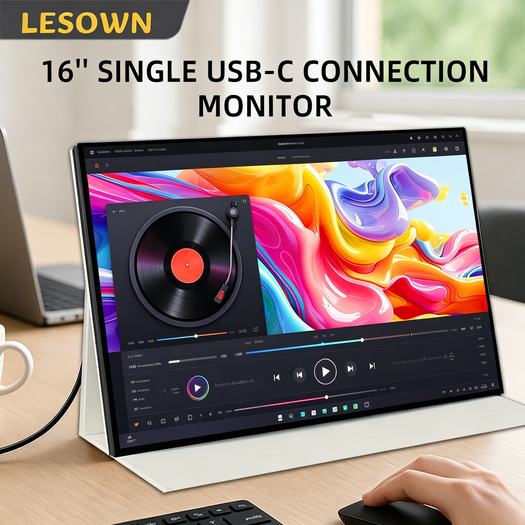 จอภาพพกพา LESOWN High-Refresh  - Gaming Console And Monitor บทวิจารณ์และราคา