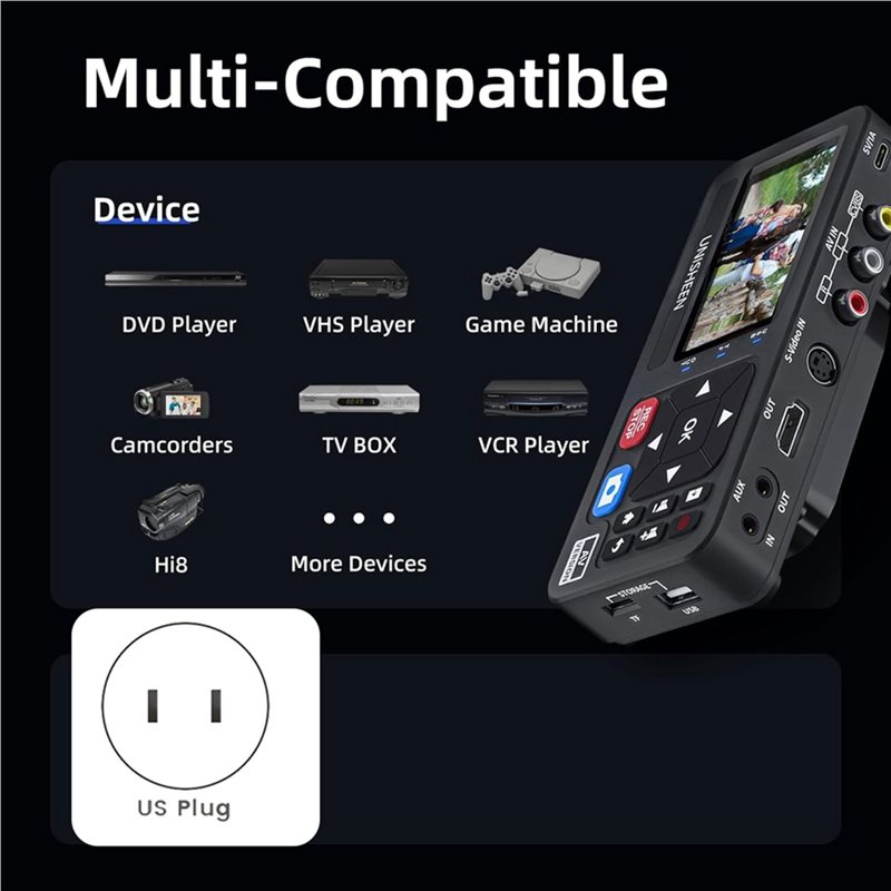 UNISHEEN สำหรับแปลงสัญญาณ VHS  - Gaming Console Usb บทวิจารณ์และราคา