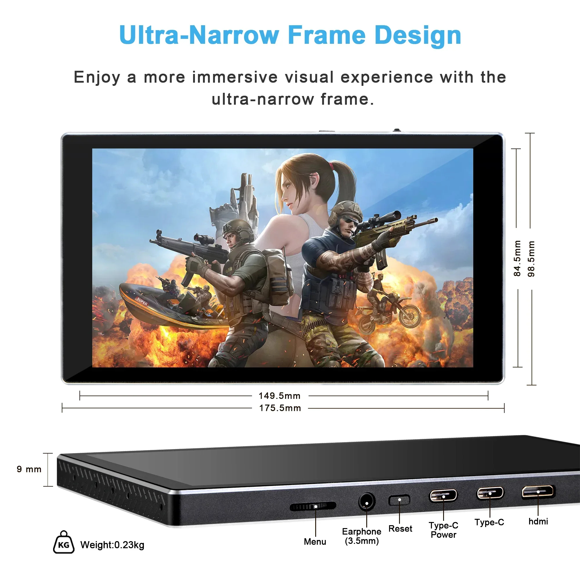จอสัมผัส Wisecoco 7 นิ้ว 1920x - Gaming Console And Monitor บทวิจารณ์และราคา