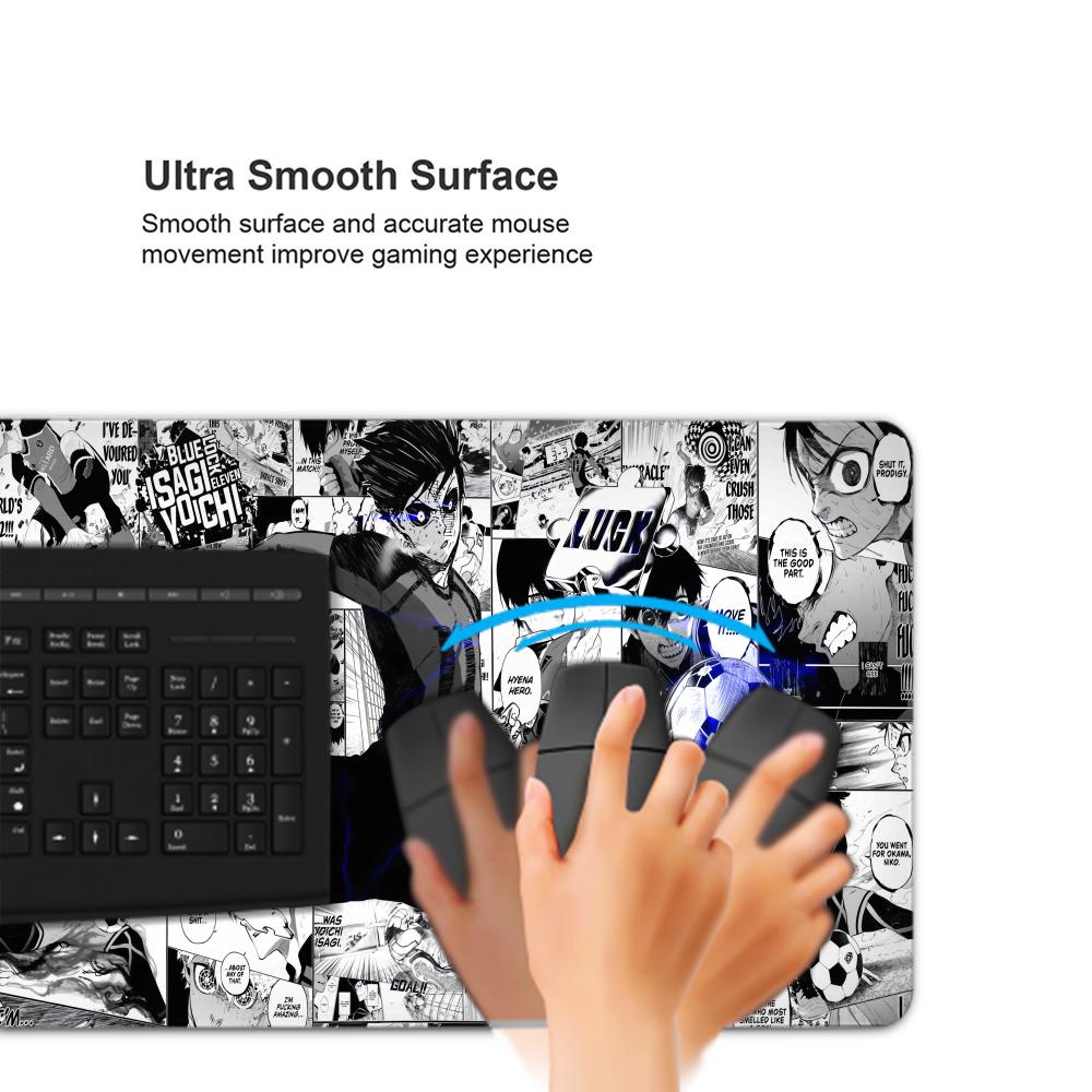 สีดําและสีขาว Anime Mouse Pad  - Gaming Console Portable Pc บทวิจารณ์และราคา