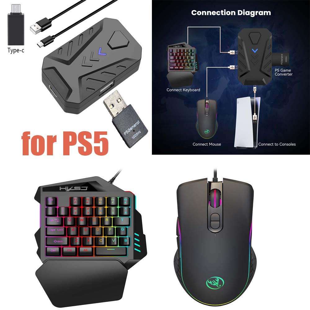 สำหรับ PS5 ชุดคีย์บอร์ดเกมมิ่ง - Gaming Console Usb บทวิจารณ์และราคา