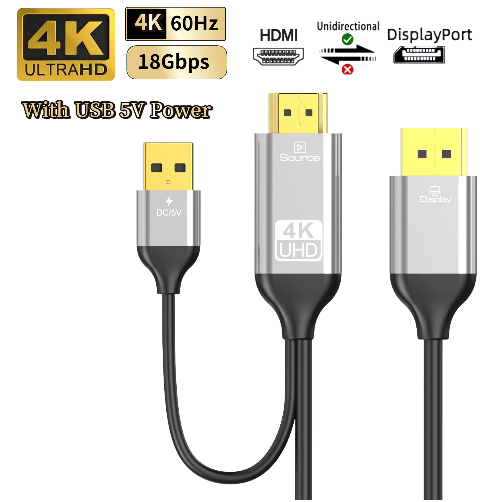 สายแปลง HDMI เป็น DP พร้อมแหล่ - Gaming Console And Monitor บทวิจารณ์และราคา