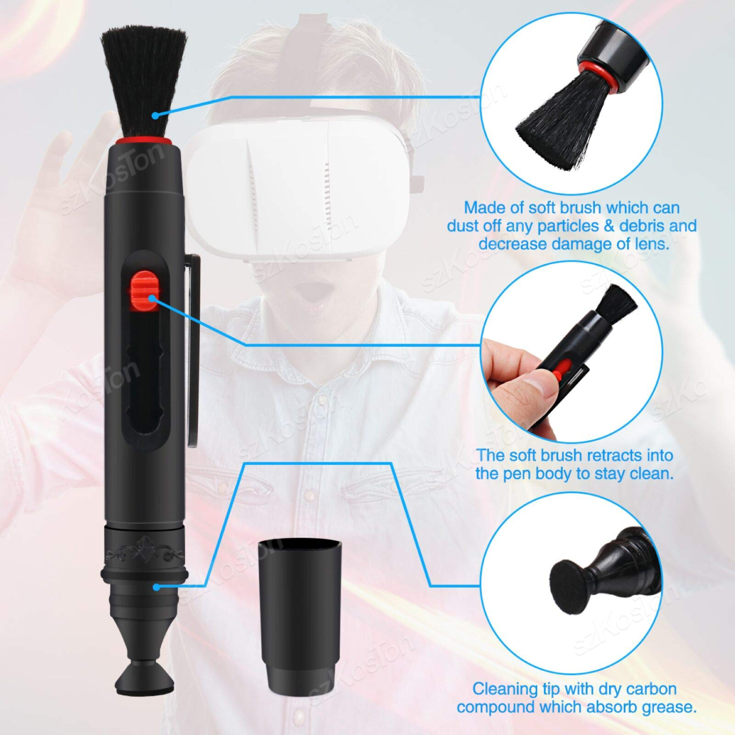 แปรงปากกาทำความสะอาดกล้องสำหรั - Vr Lens Protector บทวิจารณ์และราคา