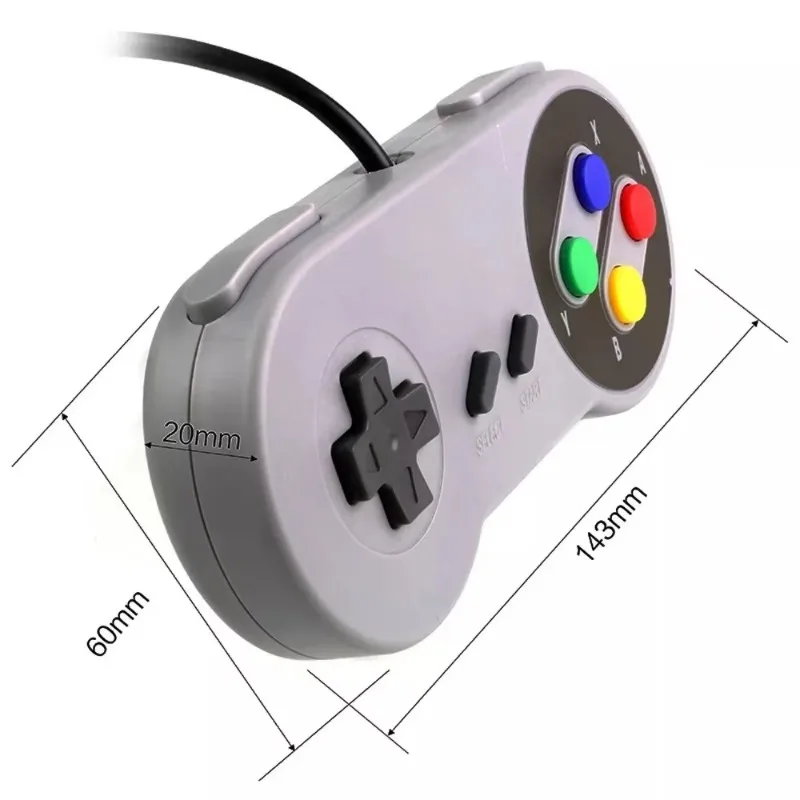 เปลี่ยนGamepadsสําหรับSNES 16  - Gaming Console Handle บทวิจารณ์และราคา