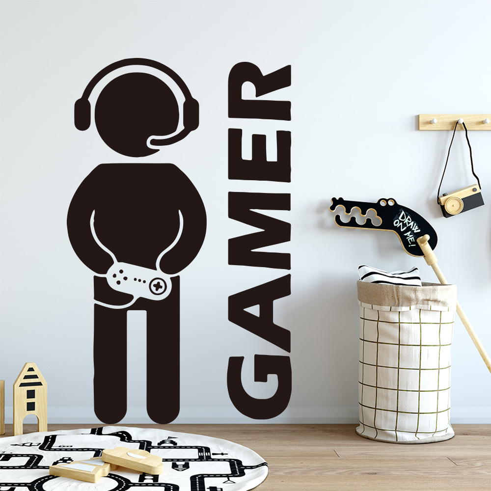 1 PC Gamer Wall Art Decal สําห - Gaming Console Handle บทวิจารณ์และราคา