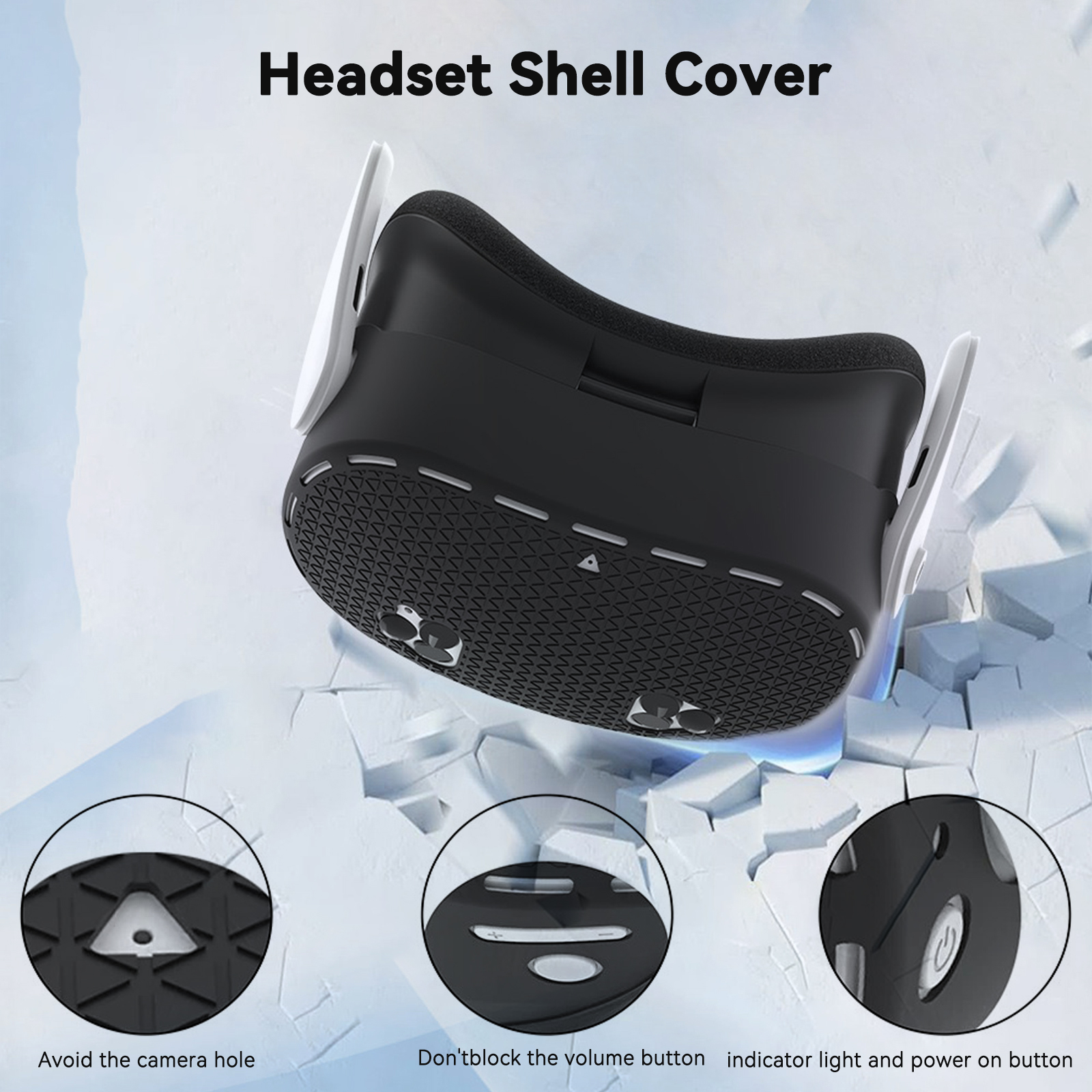 ซิลิโคนFacial CoverสําหรับQues - Vr Lens Protector บทวิจารณ์และราคา